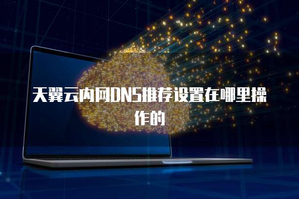 天翼云内网DNS推荐设置在哪里操作的