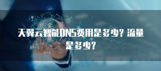 天翼云智能DNS费用是多少？流量是多少？