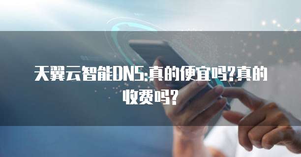 天翼云智能DNS:真的便宜吗?真的收费吗?