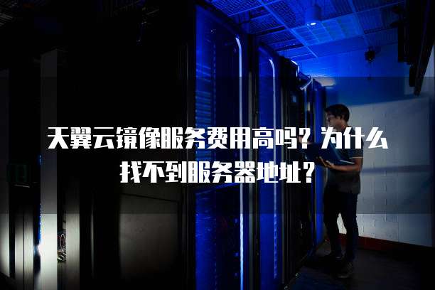 天翼云镜像服务费用高吗?为什么找不到服务器地址?
