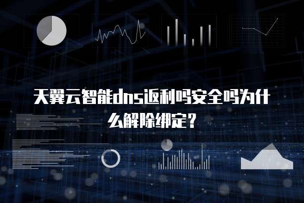 天翼云智能dns返利吗安全吗为什么解除绑定？