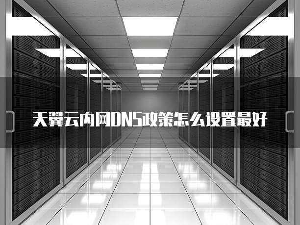 天翼云内网DNS政策怎么设置最好