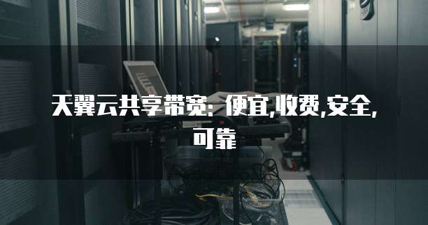 天翼云共享带宽: 便宜,收费,安全,可靠