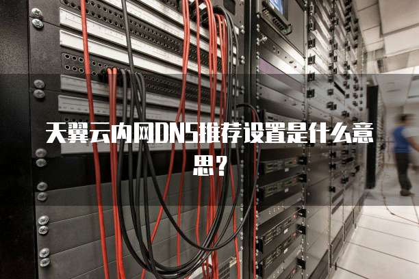 天翼云内网DNS推荐设置是什么意思?