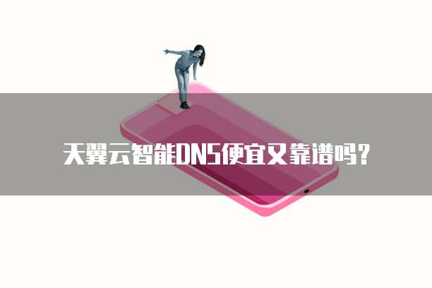 天翼云智能DNS便宜又靠谱吗?