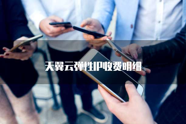 天翼云弹性IP收费明细