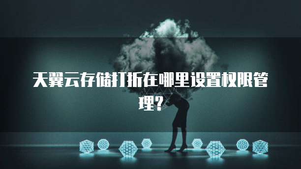 天翼云存储打折在哪里设置权限管理?