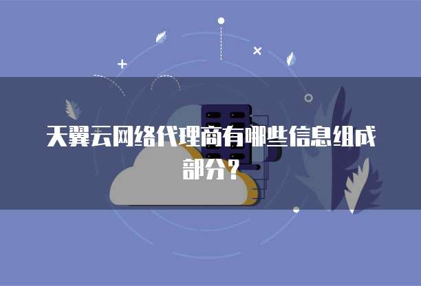 天翼云网络代理商有哪些信息组成部分?