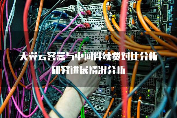 天翼云容器与中间件续费对比分析研究进展情况分析