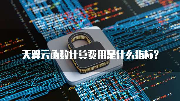 天翼云函数计算费用是什么指标?