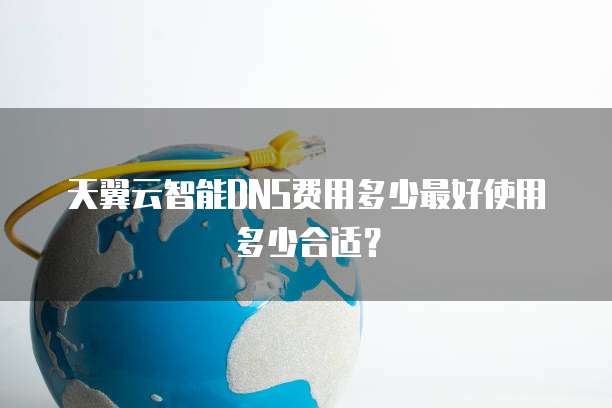 天翼云智能DNS费用多少最好使用多少合适?