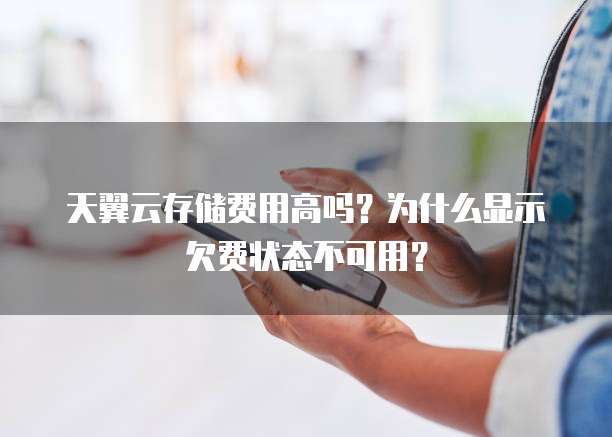 天翼云存储费用高吗?为什么显示欠费状态不可用?