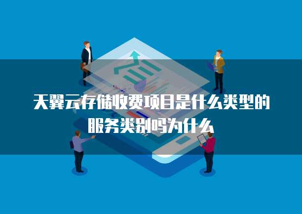 天翼云存储收费项目是什么类型的服务类别吗为什么