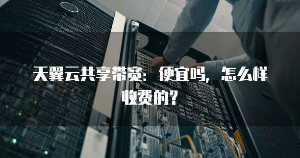 天翼云共享带宽:便宜吗,怎么样收费的?