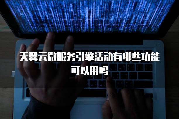 天翼云微服务引擎活动有哪些功能可以用吗