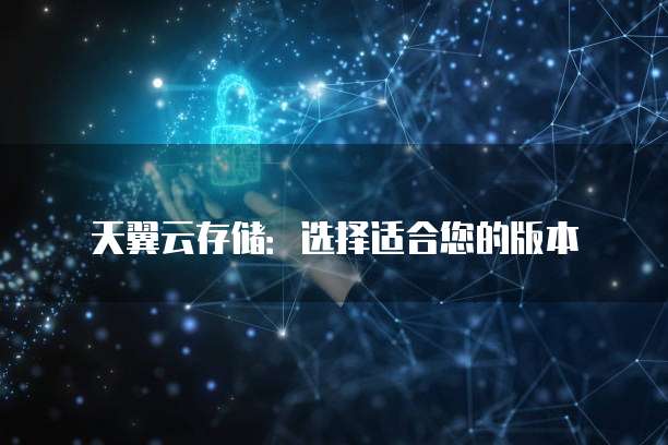 天翼云存储：选择适合您的版本