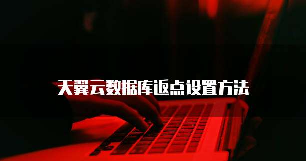 天翼云数据库返点设置方法