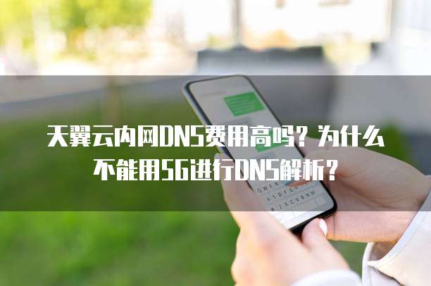 天翼云内网DNS费用高吗？为什么不能用5G进行DNS解析？