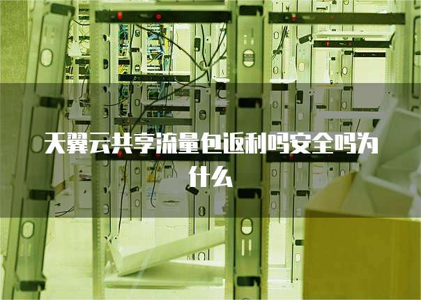 天翼云共享流量包返利吗安全吗为什么