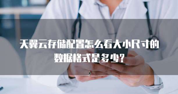 天翼云存储配置怎么看大小尺寸的数据格式是多少?