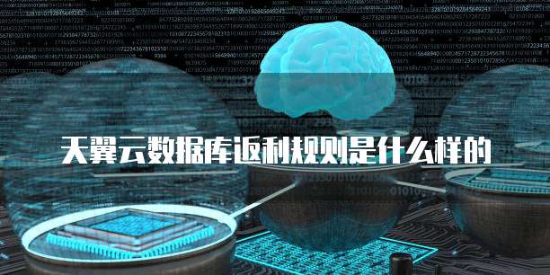 天翼云数据库返利规则是什么样的