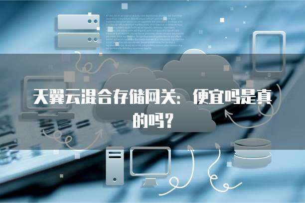 天翼云混合存储网关:便宜吗是真的吗?