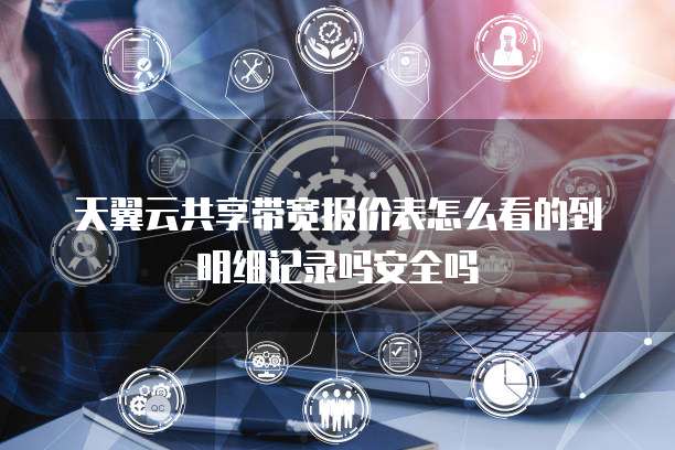 天翼云共享带宽报价表怎么看的到明细记录吗安全吗