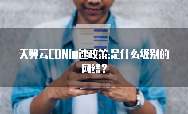天翼云CDN加速政策:是什么级别的网络?