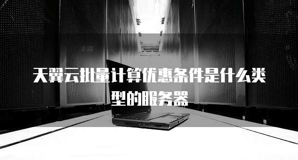 天翼云批量计算优惠条件是什么类型的服务器