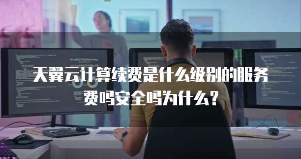 天翼云计算续费是什么级别的服务费吗安全吗为什么?