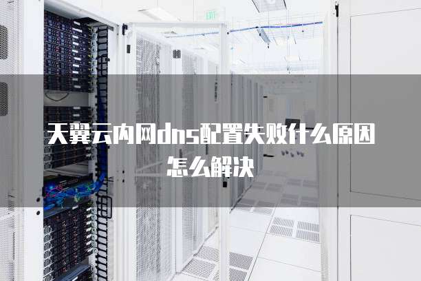 天翼云内网dns配置失败什么原因怎么解决