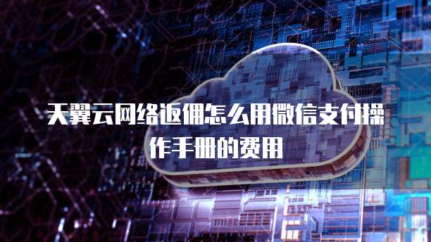 天翼云网络返佣怎么用微信支付操作手册的费用