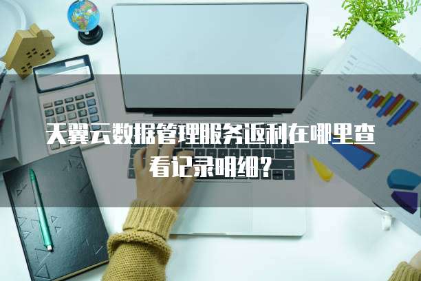 天翼云数据管理服务返利在哪里查看记录明细？