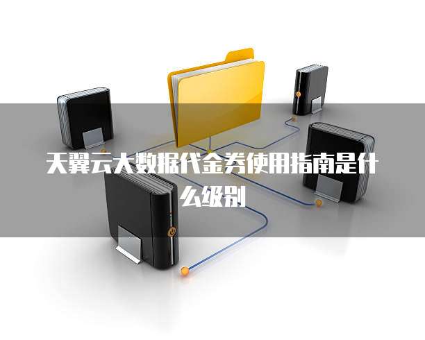 天翼云大数据代金券使用指南是什么级别