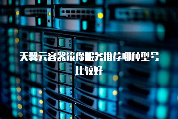 天翼云容器镜像服务推荐哪种型号比较好