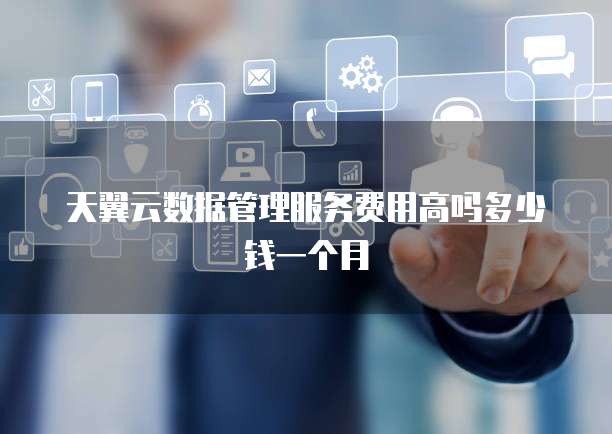 天翼云数据管理服务费用高吗多少钱一个月