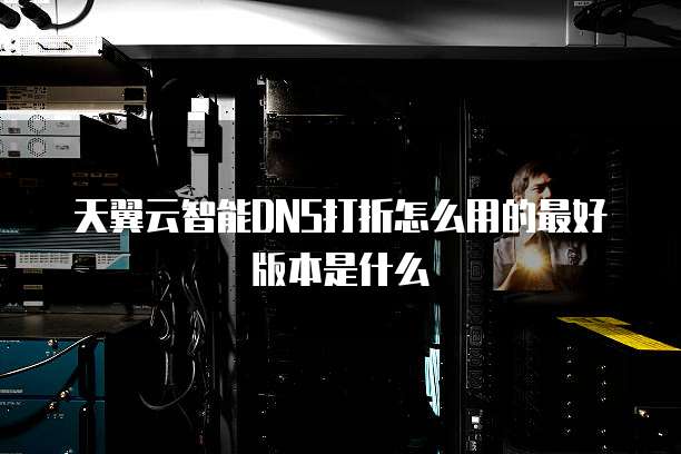 天翼云智能DNS打折怎么用的最好版本是什么