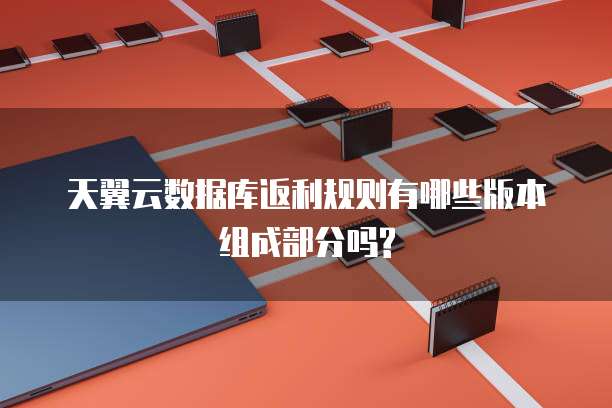 天翼云数据库返利规则有哪些版本组成部分吗?