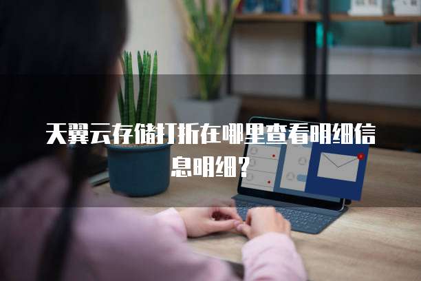 天翼云存储打折在哪里查看明细信息明细?