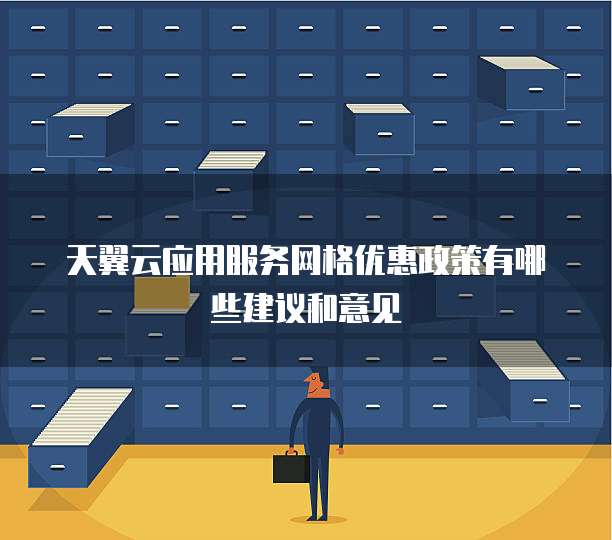 天翼云应用服务网格优惠政策有哪些建议和意见
