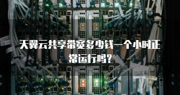 天翼云共享带宽多少钱一个小时正常运行吗?