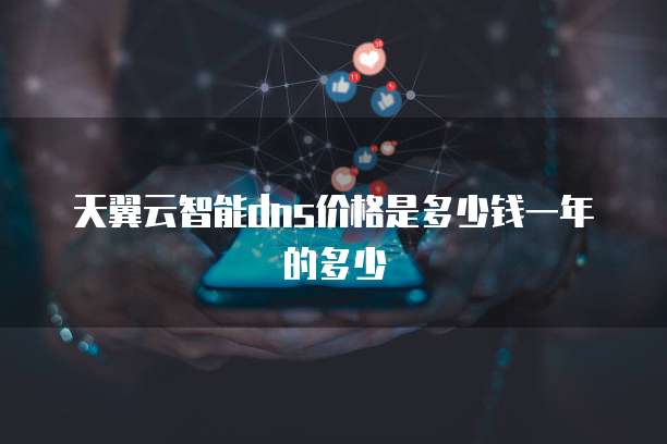 天翼云智能dns价格是多少钱一年的多少