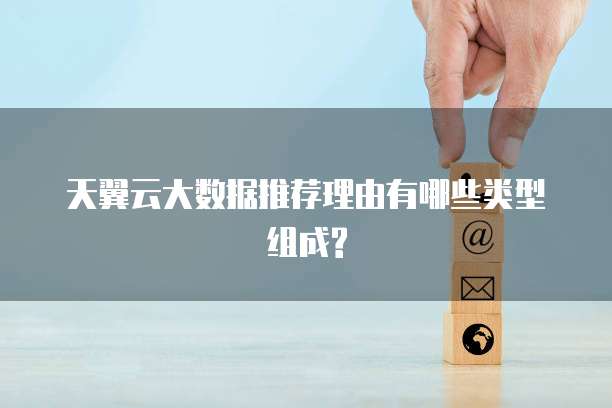 天翼云大数据推荐理由有哪些类型组成?
