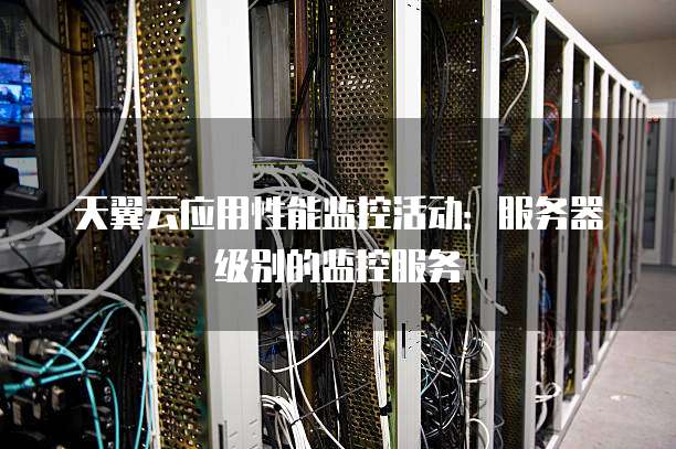 天翼云应用性能监控活动：服务器级别的监控服务