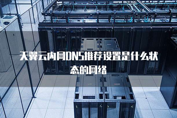 天翼云内网DNS推荐设置是什么状态的网络