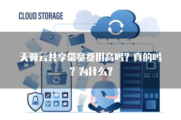 天翼云共享带宽费用高吗?真的吗?为什么?