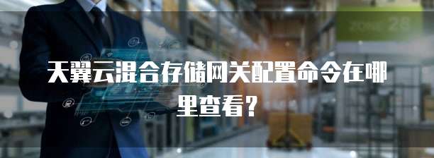 天翼云混合存储网关配置命令在哪里查看?
