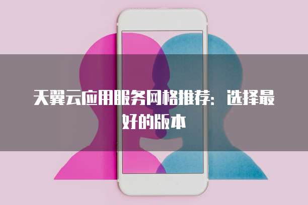 天翼云应用服务网格推荐：选择最好的版本