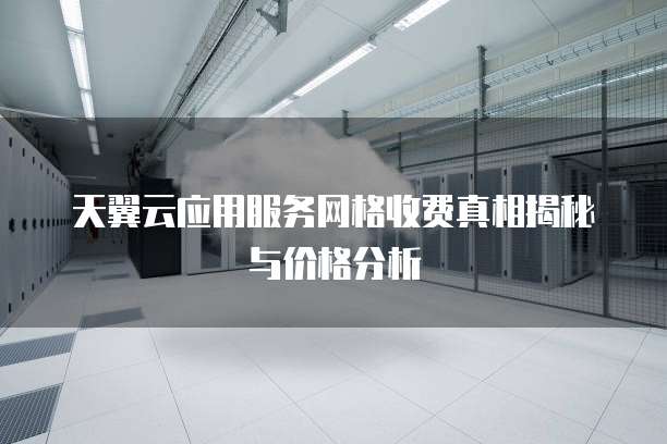 天翼云应用服务网格收费真相揭秘与价格分析