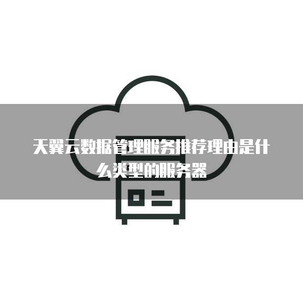 天翼云数据管理服务推荐理由是什么类型的服务器